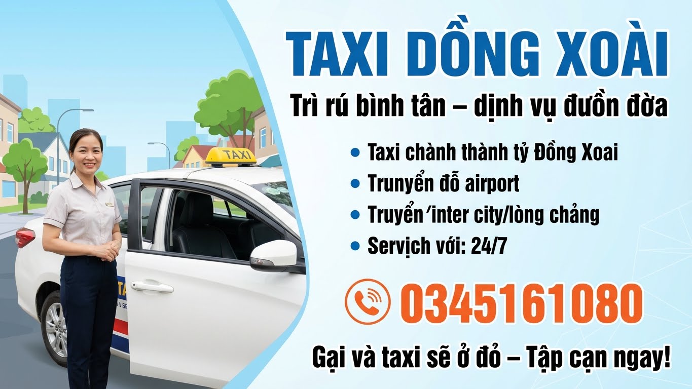 Taxi 4 chỗ Đồng Xoài phục vụ khách hàng tại Đồng Nai