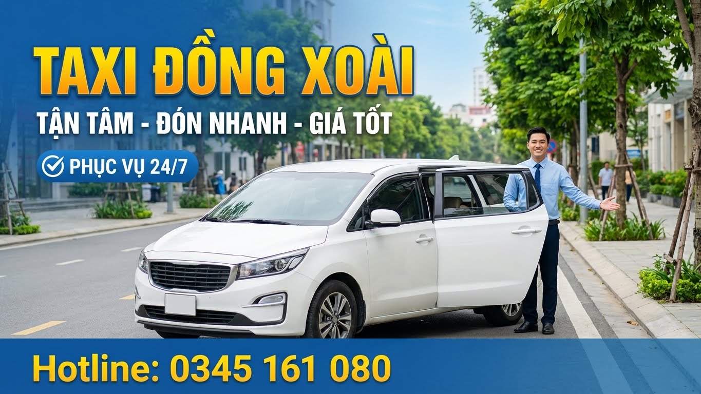 Taxi du lịch Đồng Xoài phục vụ khách tham quan và dã ngoại